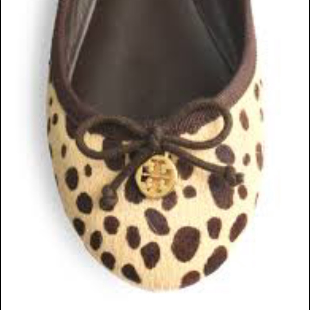 TORY BURCH CALF HAIR FLATS